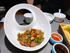 小炒黄牛肉-老头儿油爆虾(星光一期店)