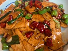 小炒千叶豆腐-蜀宴小调·精致家常菜(来福士店)