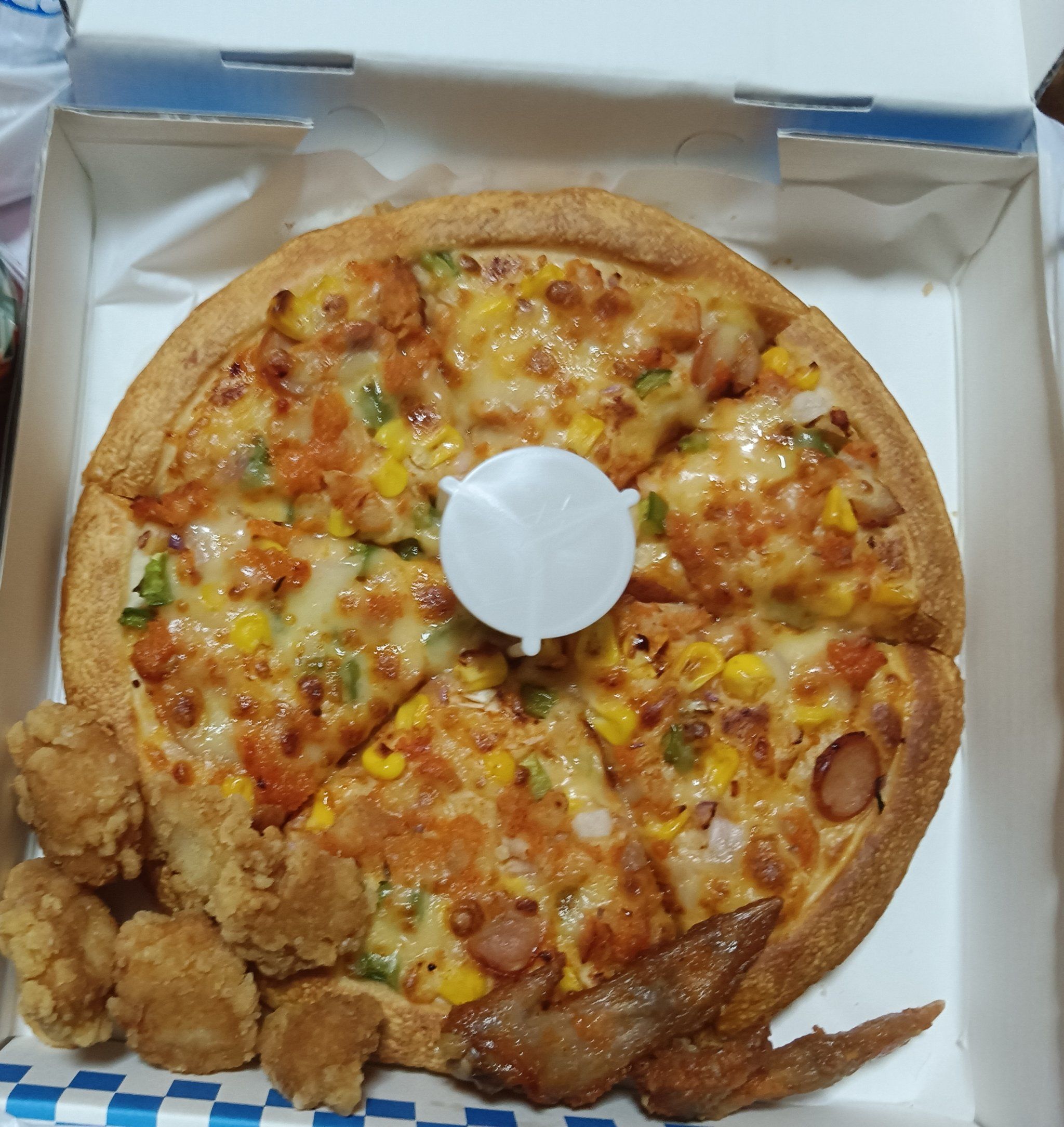 天天领红包 8英寸的奥尔良鸡肉披萨