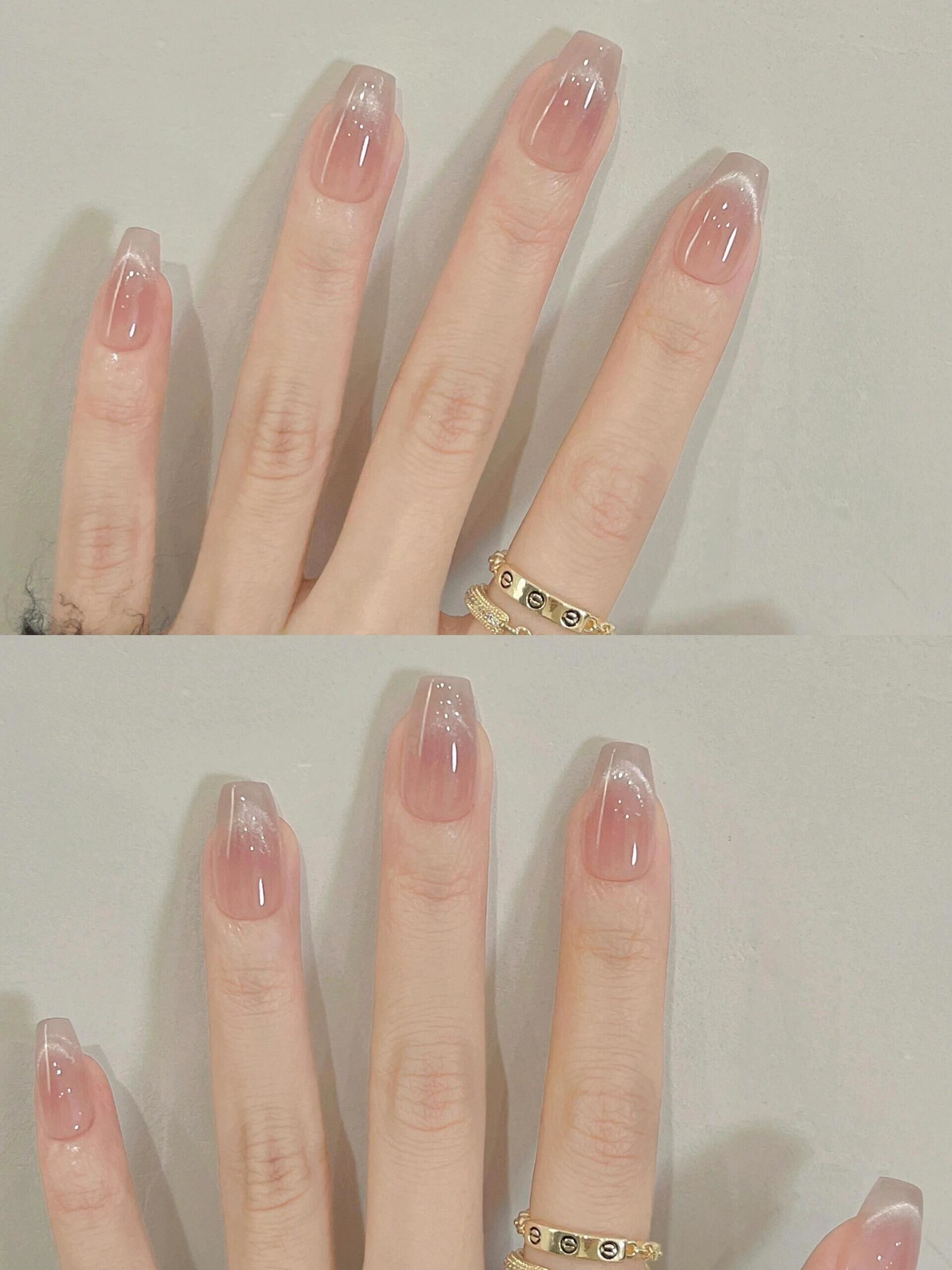 清透系美甲,清凉一夏