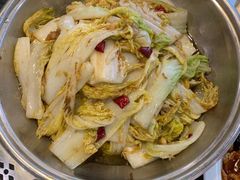 干锅娃娃菜-刘胖子家常菜·蹄花焖藕(中南店)