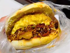 蛋菜夹馍-清真马乐贝腊牛肉蛋黄菜夹馍(马蓉洒金桥店)