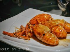 秘制干煎大虾-味可道美食坊(福基路店)