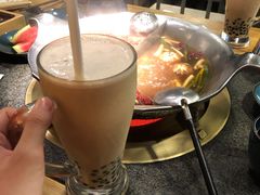 珍珠奶绿-湊湊火锅·茶憩(东城万达店)