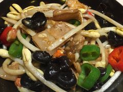 花生芽炒土猪-园林美食城·本土农家菜(杨和镇店)