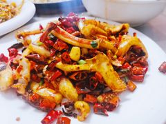 干煸鱿鱼-华春餐馆(鱼山路店)
