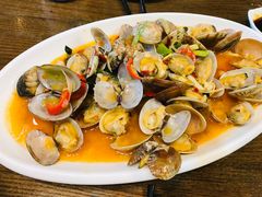 姜葱炒花甲-后田海鲜餐厅(南澳香湖湾店)