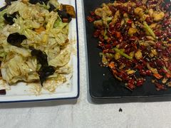 干煸鱿鱼须-大眼锅贴水饺(河东店)