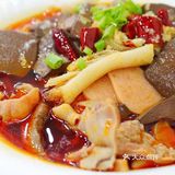 一口豆角一口肉，满满的江湖气！有血，百叶，午餐肉