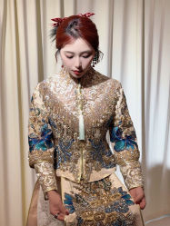 -懿沉香中式嫁衣礼服秀禾服龙凤褂马来褂旗袍总店