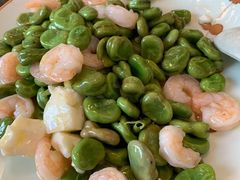 小蚕豆炒虾仁-张大嘴菜馆(庞各庄店)
