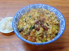 普通生肉小炒加蛋-李家特色小炒泡馍