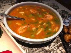 翡翠海鲜面疙瘩汤-绿茶餐厅(乐峰广场店)