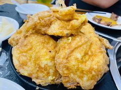 炸馒头裹鸡蛋-新乡杨记红焖羊肉火锅(天坛南门店)