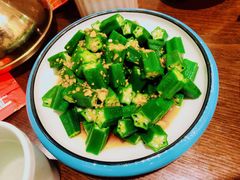 白灼秋葵-津菜宋记老房子(鼓楼店)