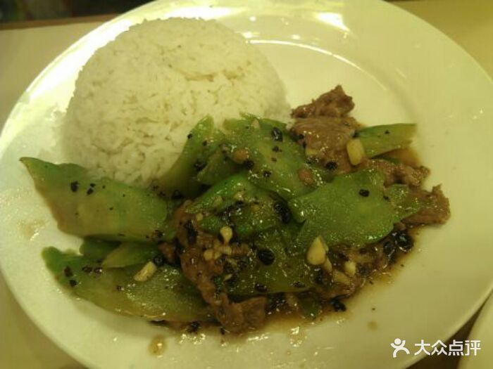 允晔港式茶餐厅-凉瓜牛肉饭-菜-凉瓜牛肉饭图片-广州美食-大众点评网