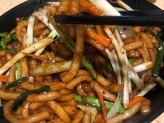 黑椒牛肉炒QQ粉-喜鹊茶点.啫煲(车陂店)