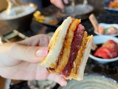老干杯澳洲和牛菲力炸牛排三明治-老乾杯和牛烧肉(王府中环店)