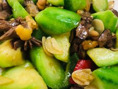 丝瓜炒鸡杂-百姓百味海鲜酒楼(粤垦路总店)