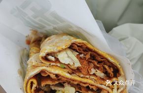 Double Egg Meat Floss Cheese Pancake