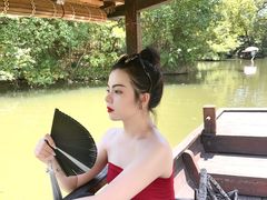 -摇橹船上船码头