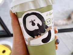 水牛乳双拼抹茶-喜茶(北京五棵松华熙店)