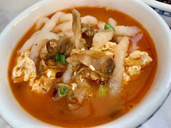 老寒菜鸡蛋鱼面-笑红饭庄
