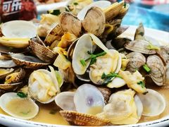 葱姜炒花蛤-抹直口特色菜馆(一店)