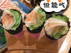 抹茶双拼冰淇淋-隐泉京望日式料理(太和广场店)