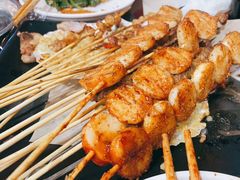 烤年糕-宝记烧烤·碳锅羊肉·羊蝎子火锅·夜食社(文体路创始店)