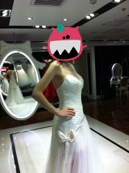 第五套出门纱&nbsp;短款露腿款-韩国天使嫁衣婚纱礼服馆(上海旗舰店)