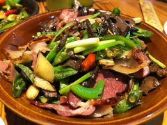 干笋子炒腊肉-禧福徕盆盆香川菜馆