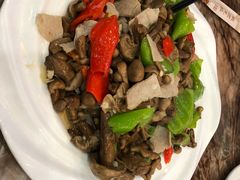肉炒鲜蘑-腾格里塔拉酒店