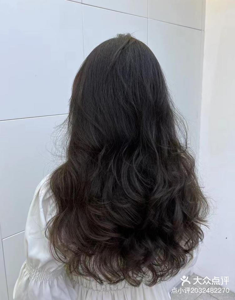 女士纹理烫纹理大波浪造型烫中长发烫发懒人中长发烫发推荐