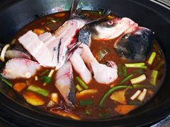 柴锅炖水库鱼-姥家大锅台水库渔家