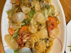 海鲜炒年糕-金海湾海鲜排档(朱家尖店)