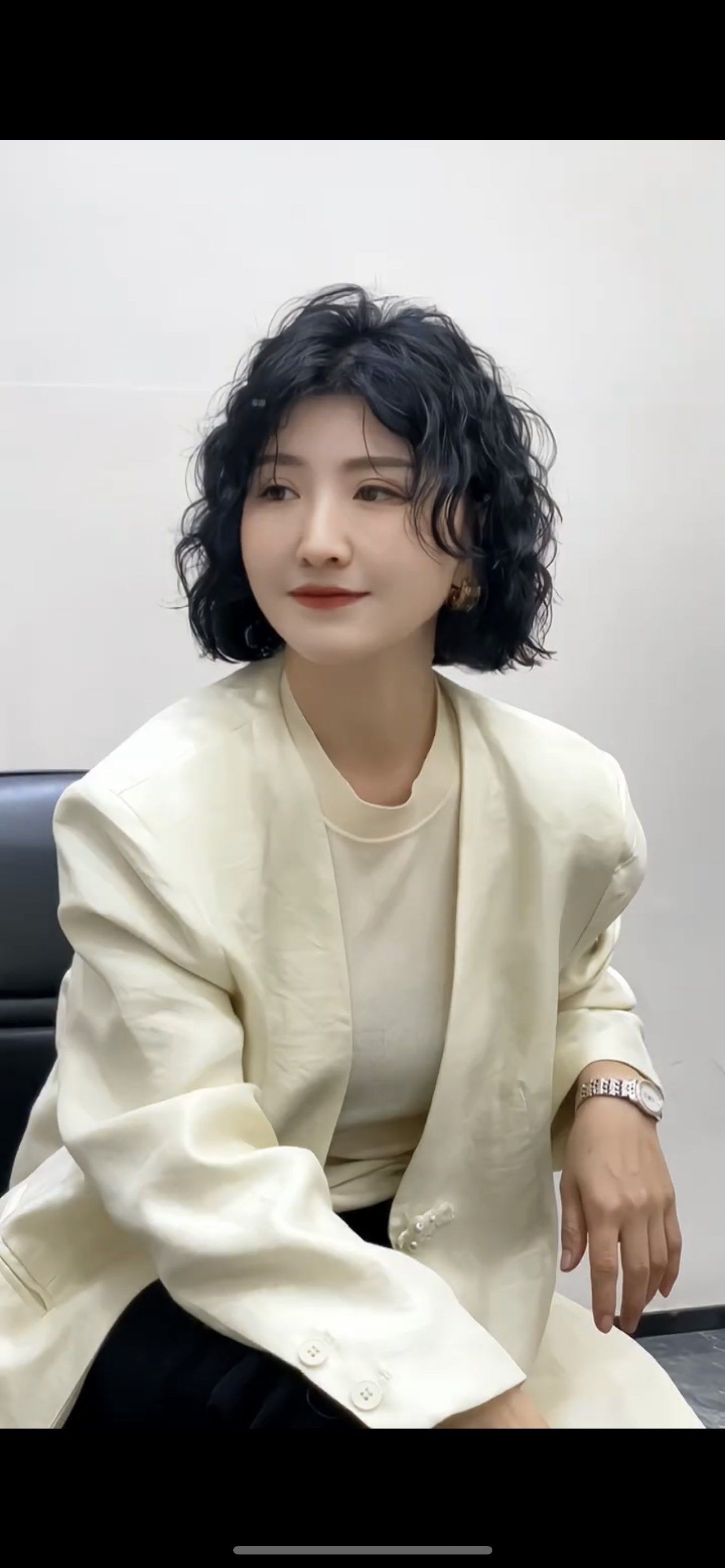 短发慵懒卷发