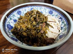 咸菜牛肉丝汤面-旺泉餐饮店·清真牛肉面馆