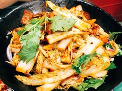 干锅娃娃菜-北大地皖峰饭馆
