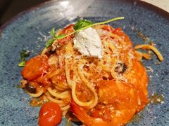 鲜茄茸大虾配马斯卡朋意大利面-BE BRIGHT KITCHEN(正佳广场店)