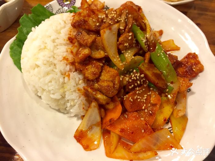 奥来韩国炭烤猪肉盖饭图片