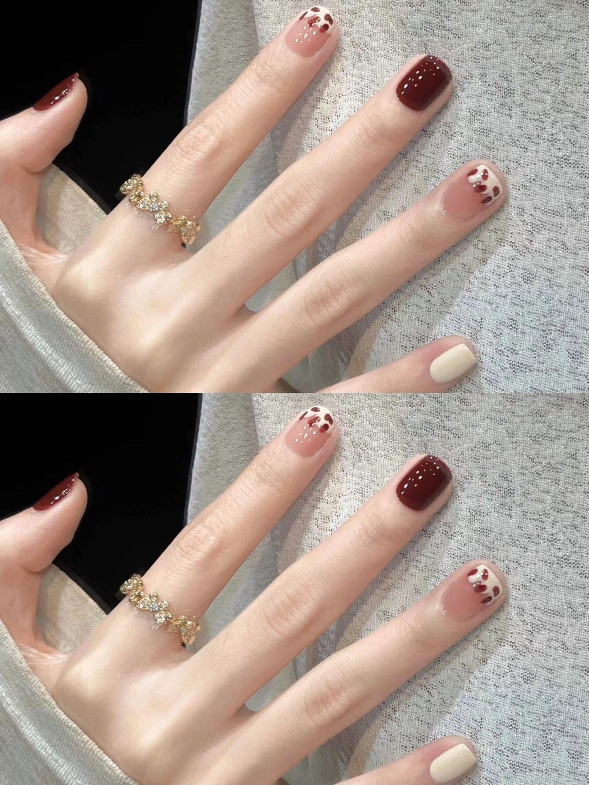 秋季暖色系美甲,你pick哪款?