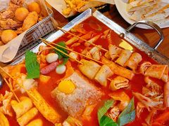 鱼饼火山炒年糕-包装马车·韩国料理·포장마차