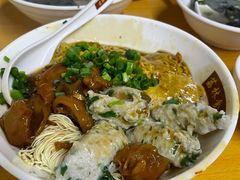 蟹黄牛筋鱼滑捞面-荔林食店(西华路店)
