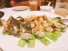 蒜香古法蒸老虎斑-北京厨房(SKP店)