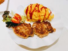 咸鱼煎滑蛋肉饼饭-龙记·香港茶餐厅(海上世界店)