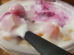原味酸奶水果捞-壹心榴莲千层蛋糕甜品店