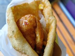 -小红车炸蛋葱油饼