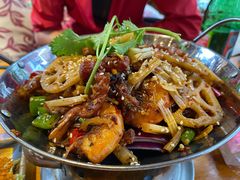 大虾鸡翅-民食香·腊排骨野生菌美食(木府店)