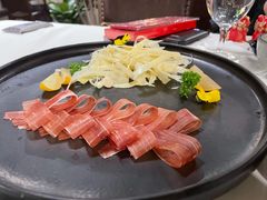 三年金钱火腿配大理手撕乳扇-泓0871臻选云南菜·味庄